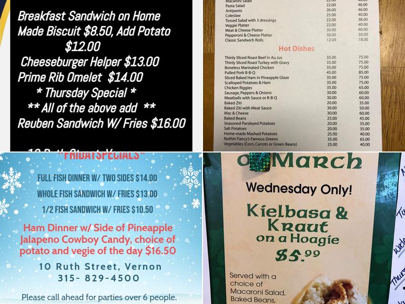 Nothin' Fancy Cafe Menu