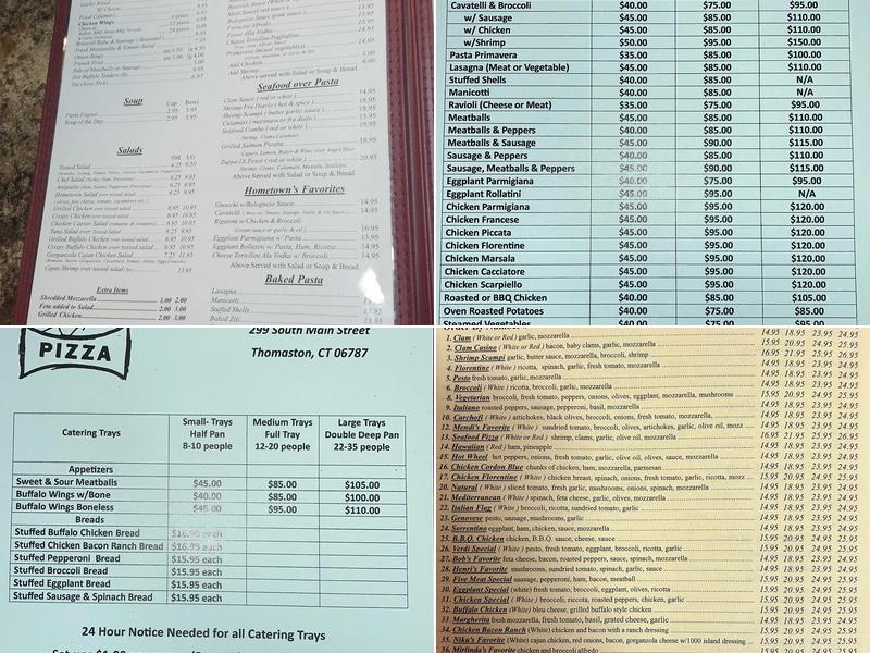 Hometown Pizza III Menu