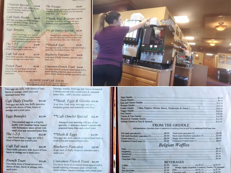 Raspberries Cafe of Rome Menu