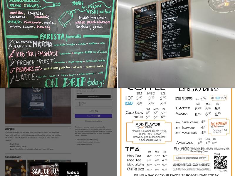 Café Kubal Menu