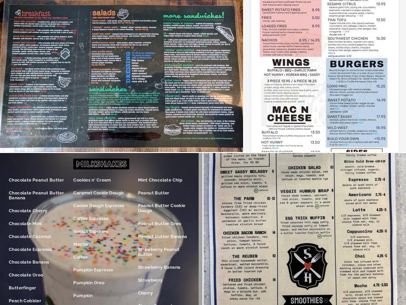 Strong Hearts Menu