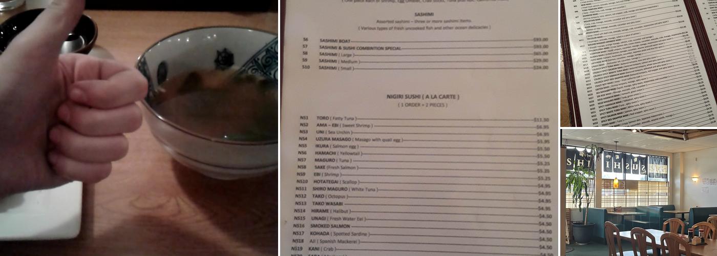Toyo Grill Menu