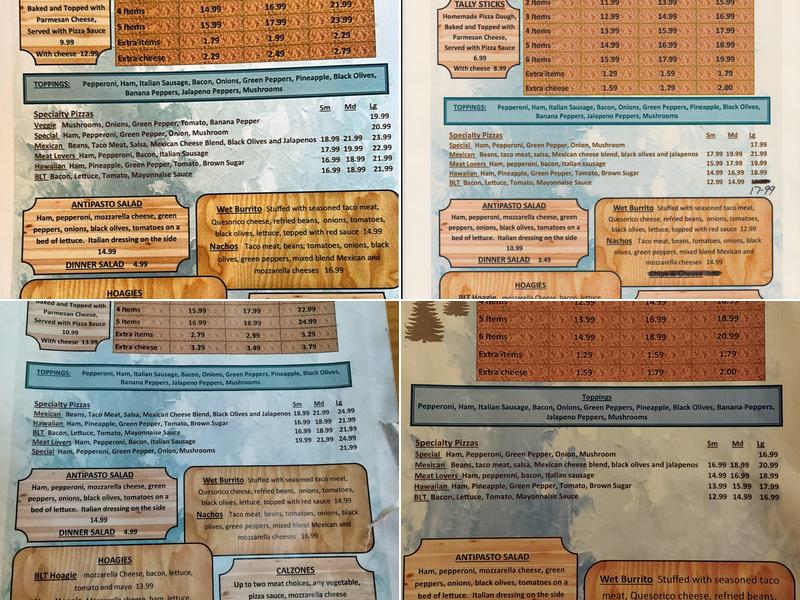 Cedar Grove Bar & Grill Menu