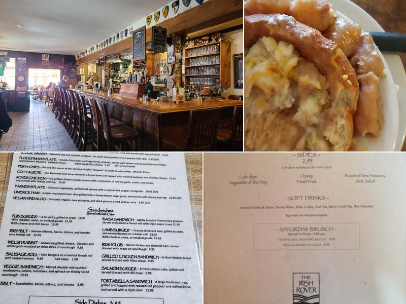 The Irish Rover Menu