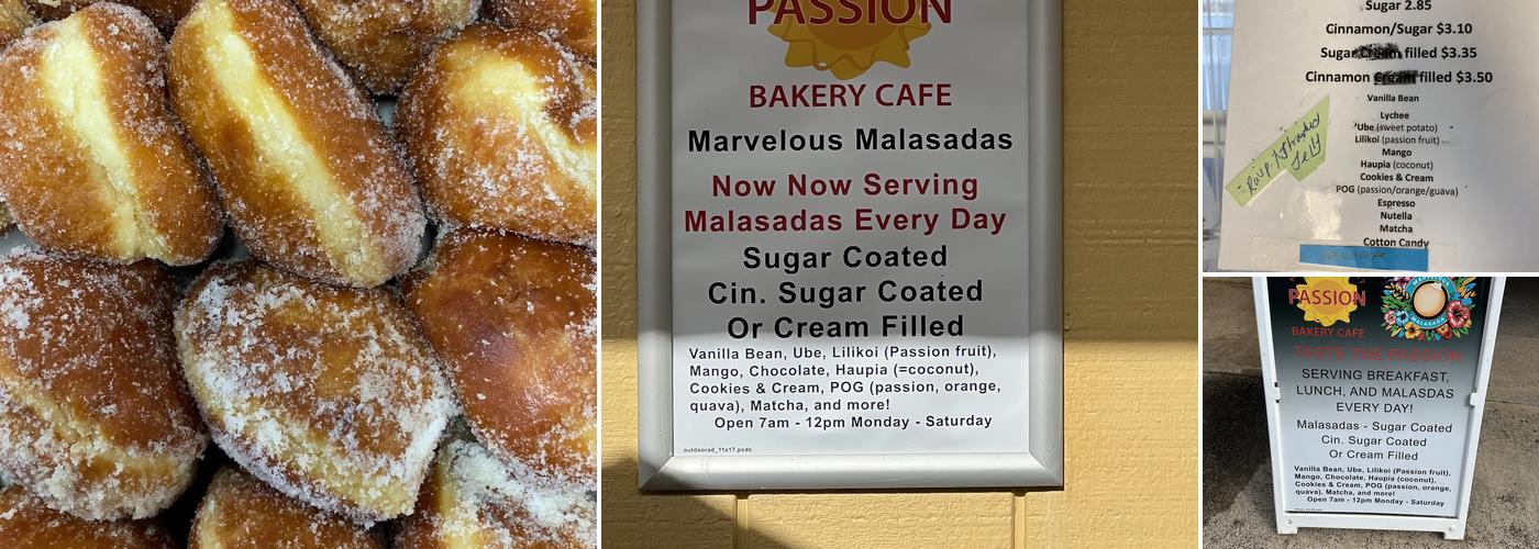 Passion Bakery Cafe Menu