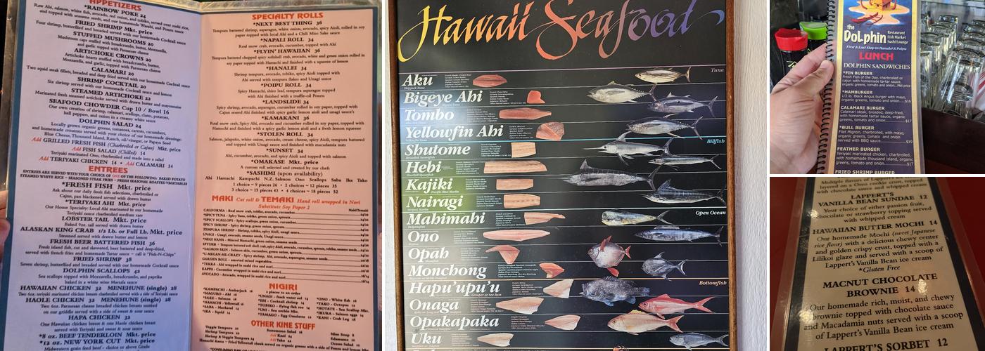 The Hanalei Dolphin Restaurant Menu