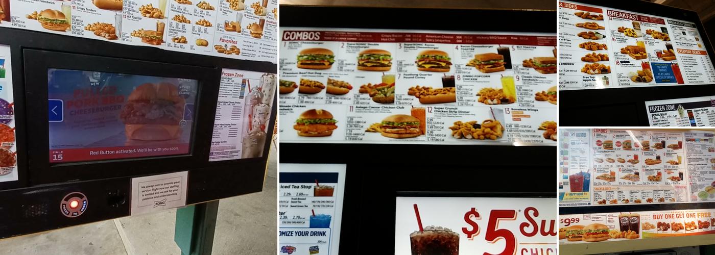 Sonic Drive-In Menu