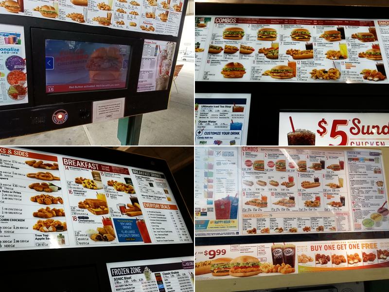 Sonic Drive-In Menu