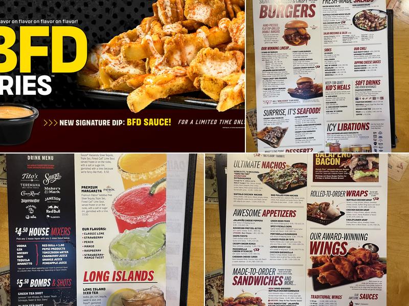 Wings Etc. Menu