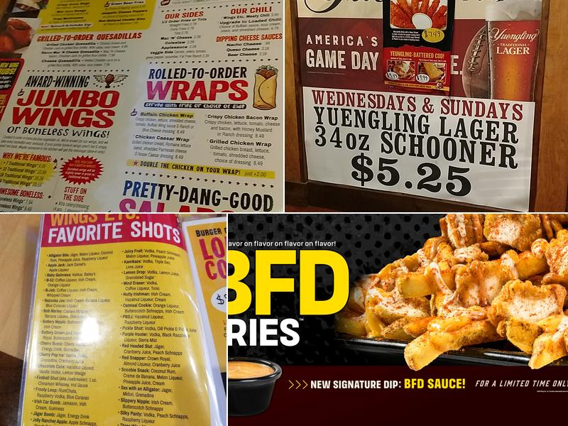 Wings Etc. Menu