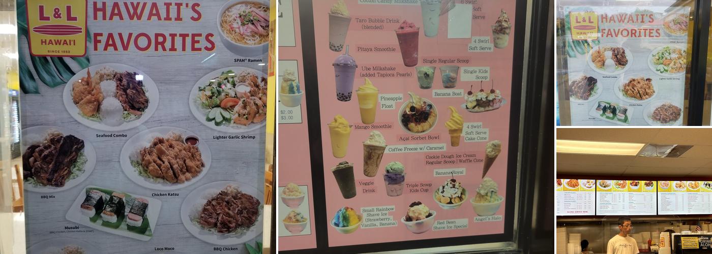 L&L Hawaiian Barbecue Menu