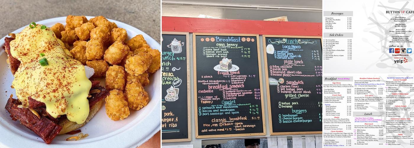 Button Up Cafe Menu