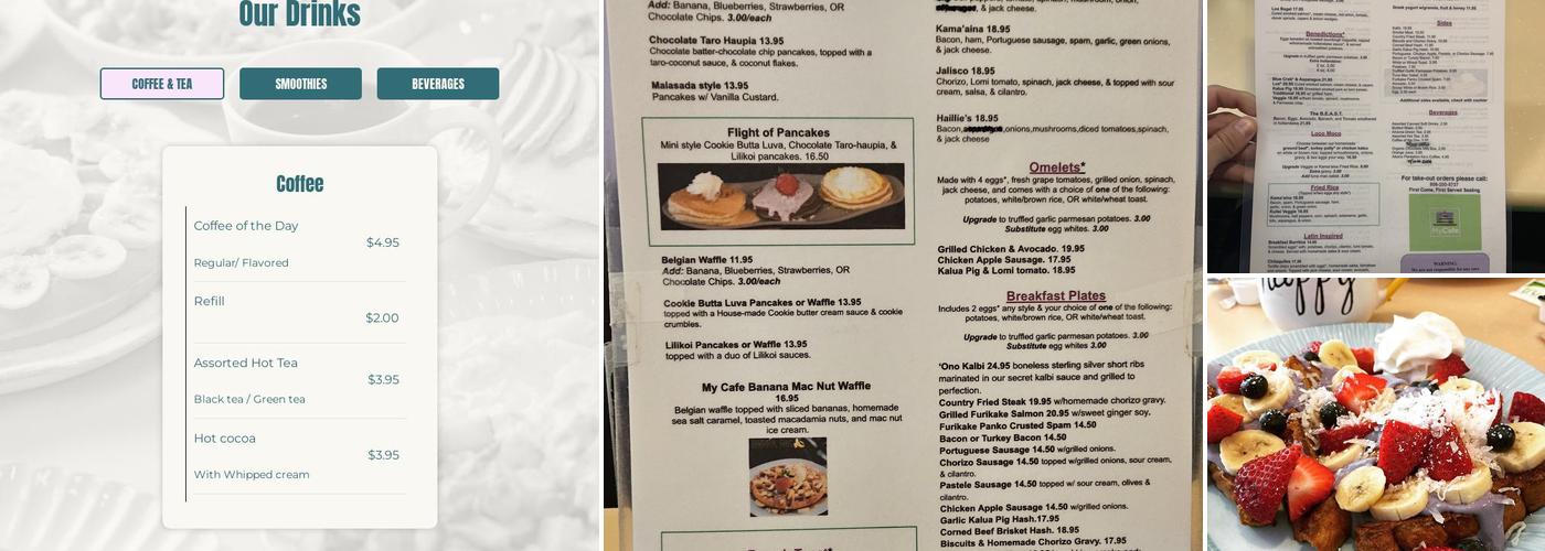 My Cafe Menu