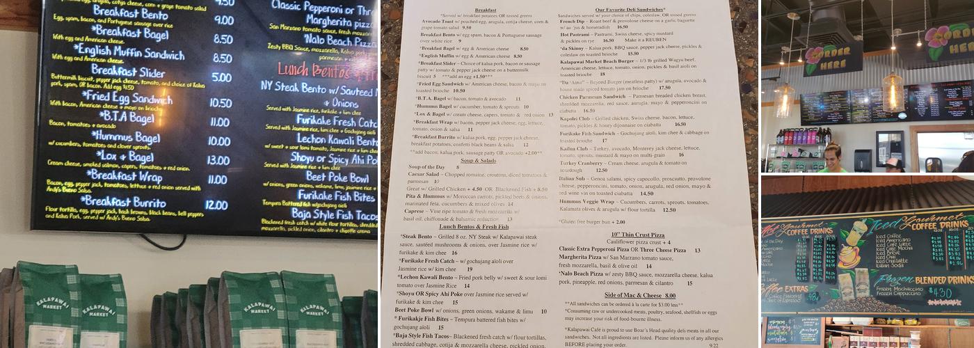 Kalapawai Cafe & Deli Menu