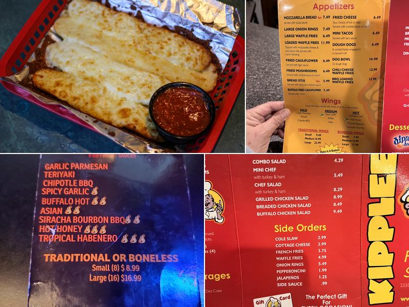 Kipplee's Menu