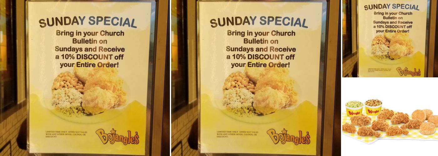 Bojangles Menu