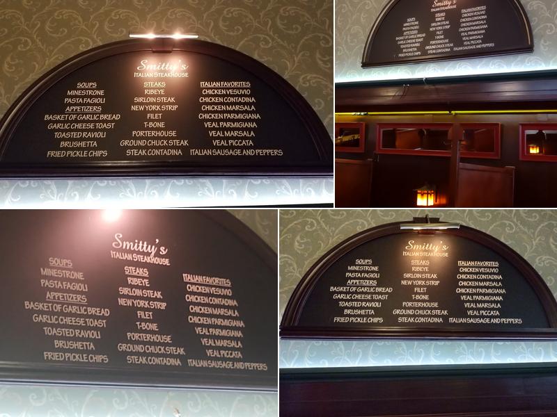 Smitty's Italian Steakhouse Menu