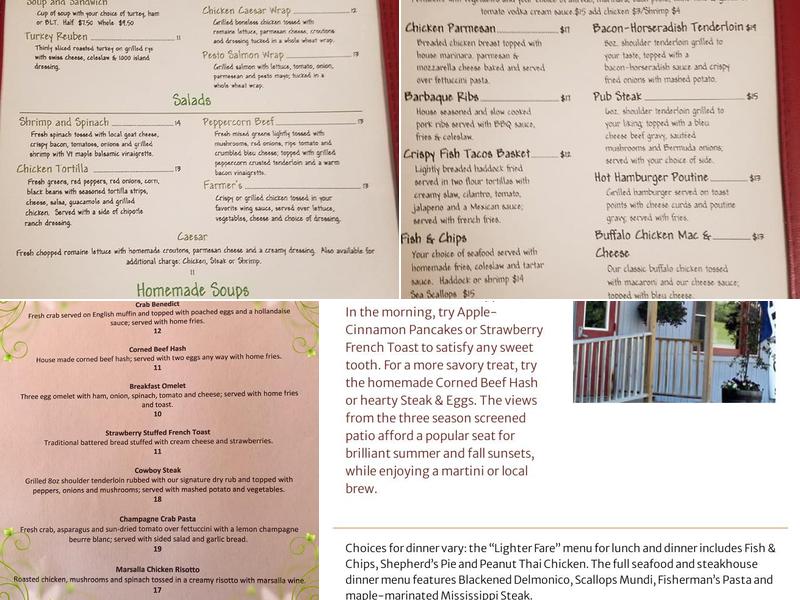 Cattails Menu