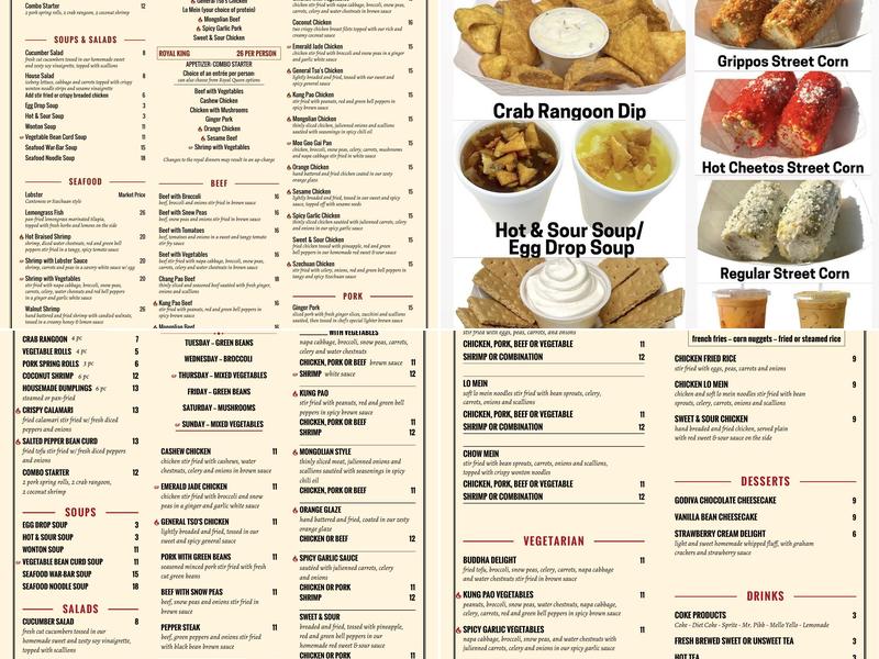 Ma T 888 China Bistro Menu