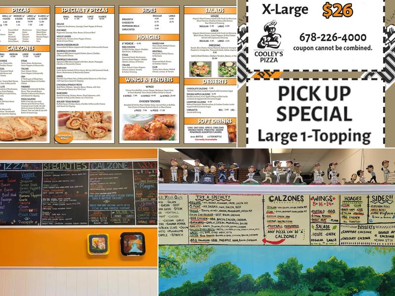 Cooley's Pizza of Grayson Menu
