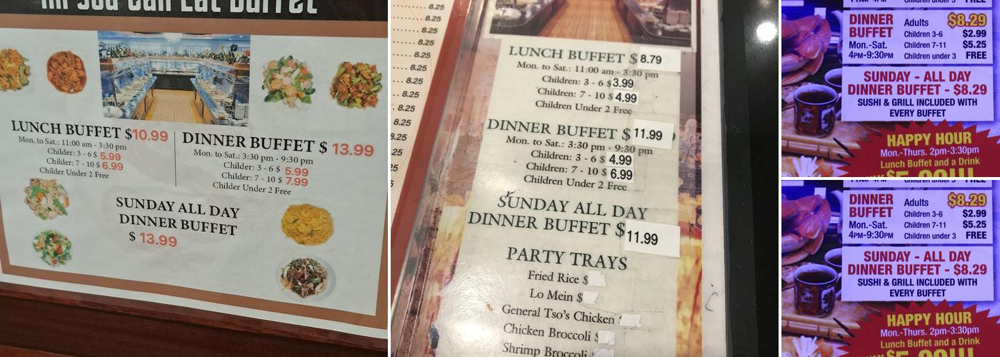 Grand Buffet Menu