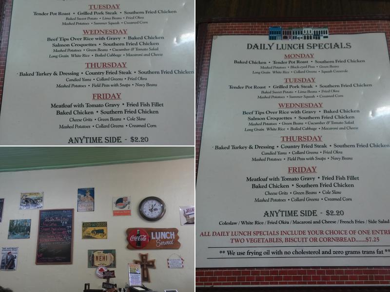 Corner Stop Cafe Menu