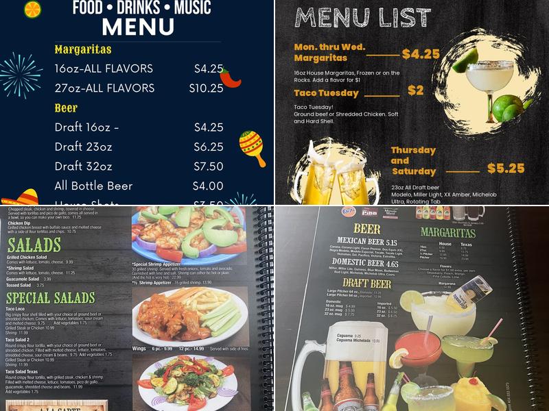 Cocina Fuentes, Inc. Menu