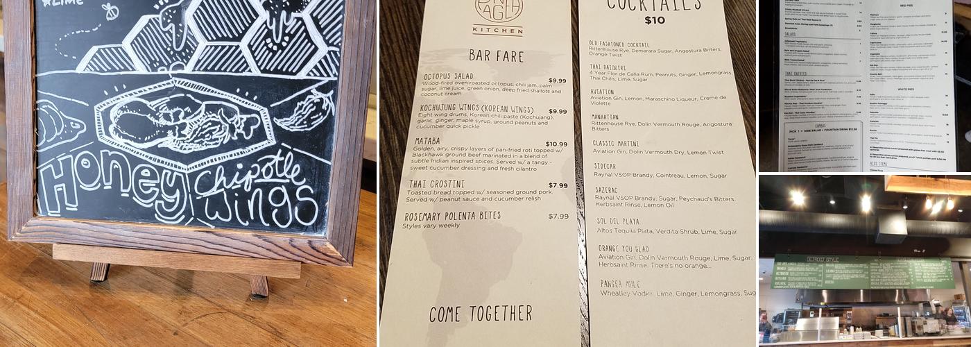 Pangea Kitchen Menu
