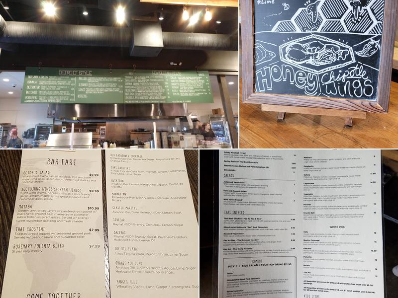 Pangea Kitchen Menu