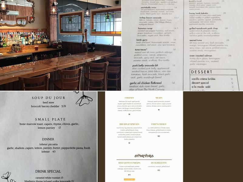 Chef's Bistro Menu