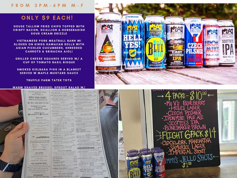 Moat Mountain Smokehouse & Brewing Co. Menu