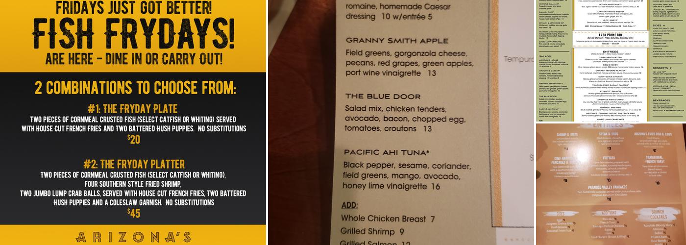 Arizona's Menu