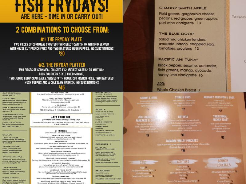 Arizona's Menu