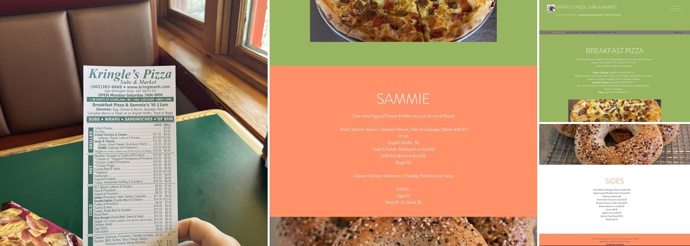 Kringle's Pizza & Country Store Menu