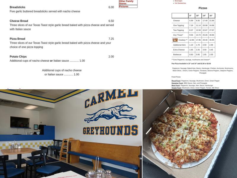 Pizza King Menu