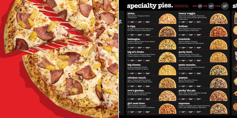 HotBox Pizza Menu