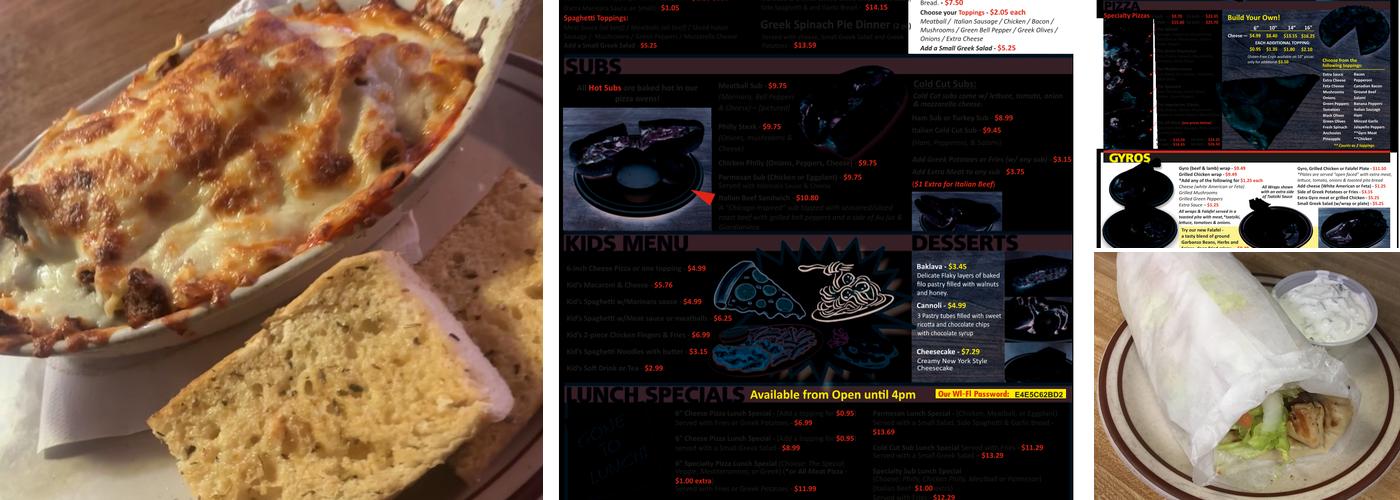 Atlanta Pizza & Gyro Menu