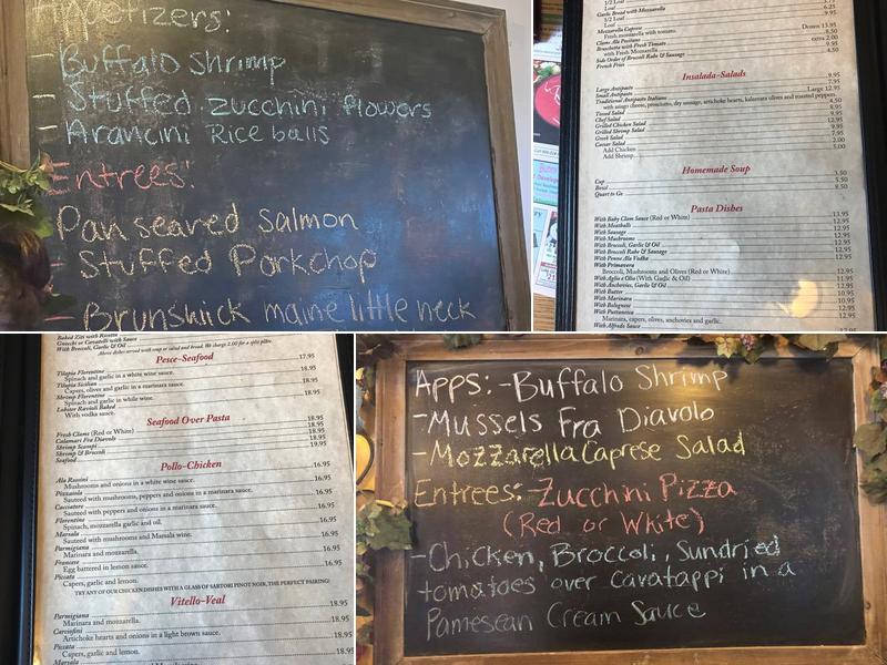 Rossini's Italian Restaurant and Pizza Menu