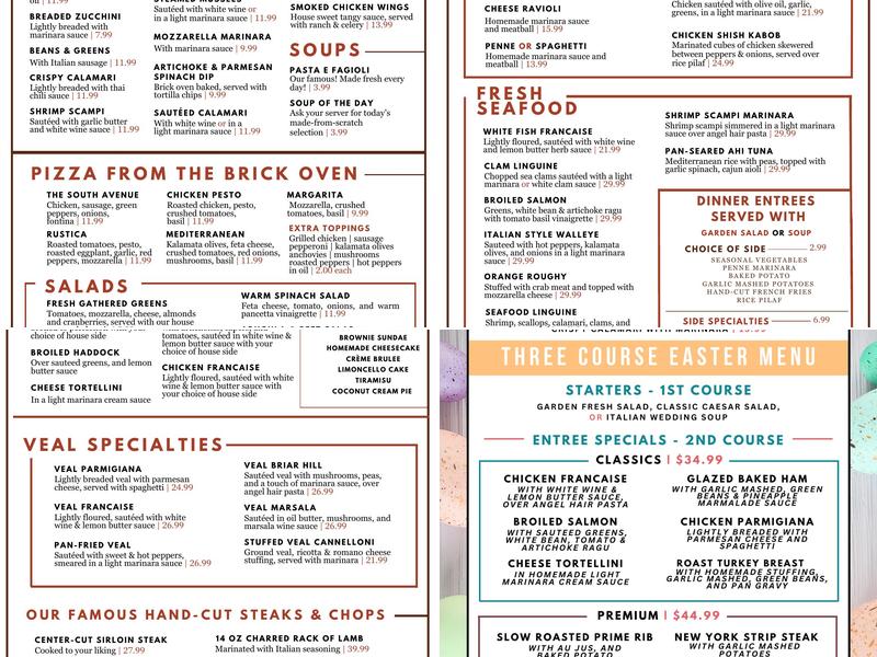 Cafe 422 Menu