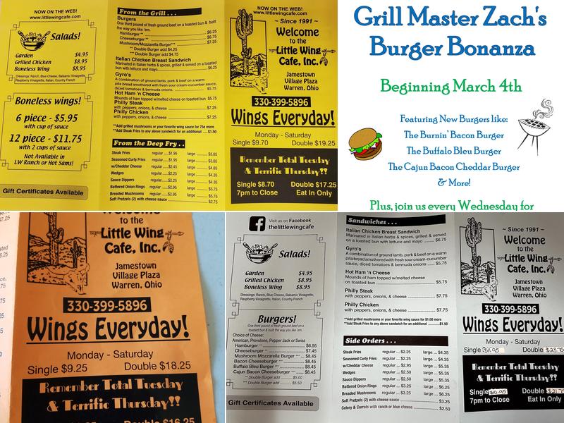 Little Wing Cafe Menu