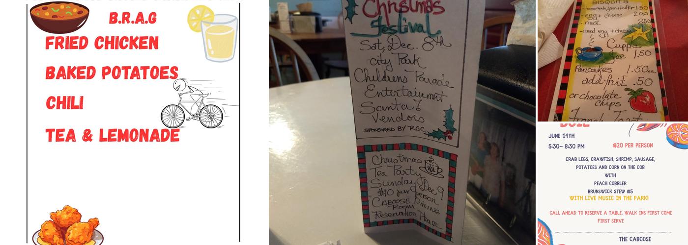 Caboose Menu
