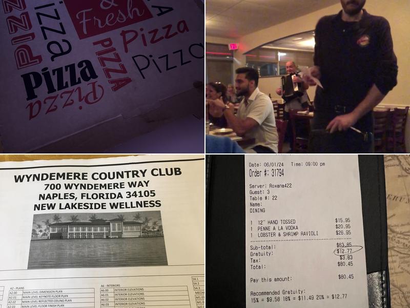 Cosmos Ristorante & Pizzeria Menu