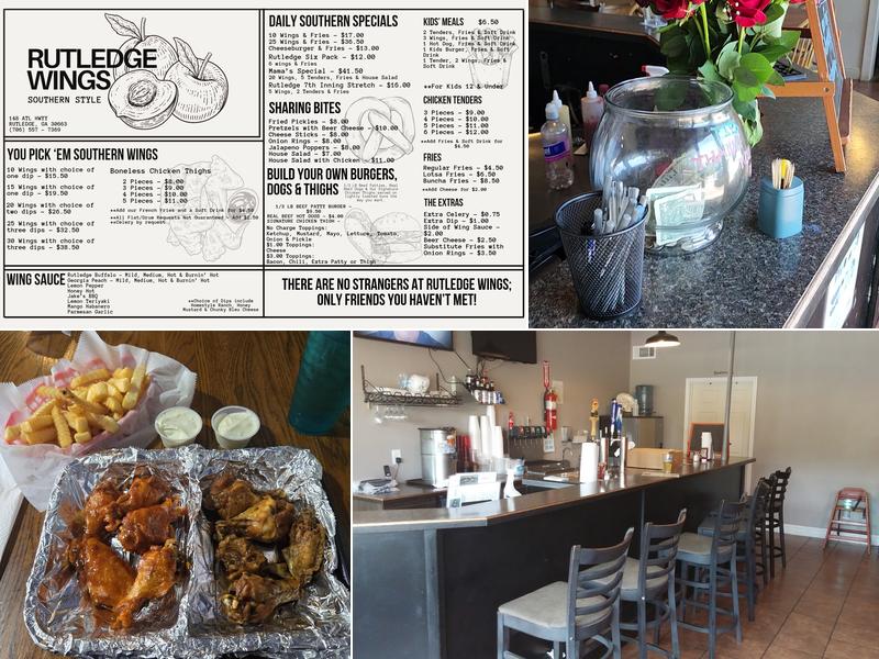 Rutledge Wings Menu