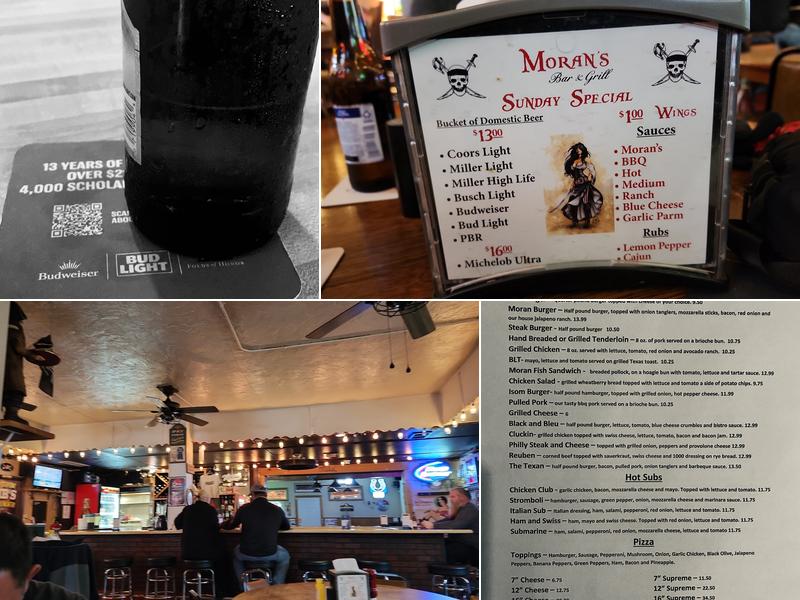 Moran's Bar & Grill Menu
