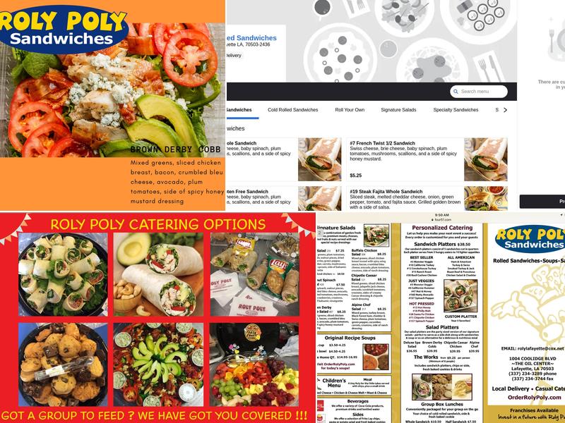 Roly Poly Sandwiches Menu