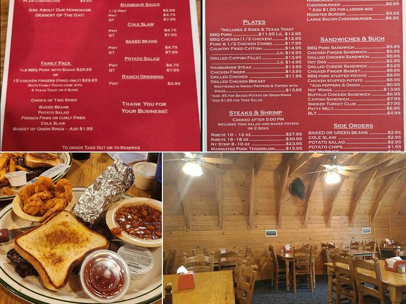 Al & Mick's Barbeque Menu