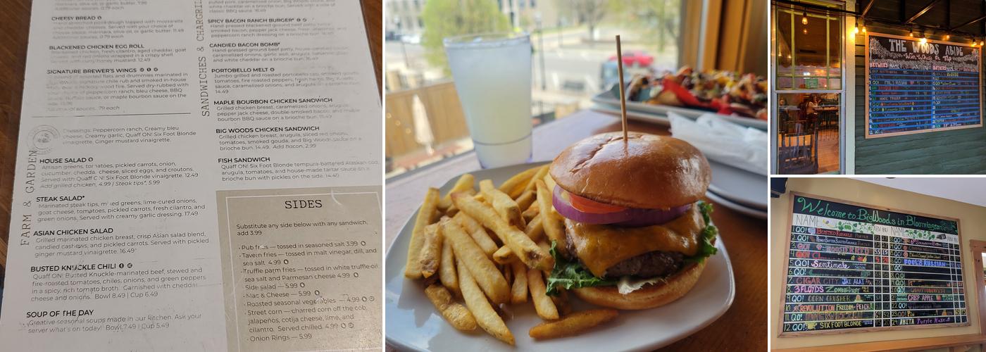 Big Woods Bloomington Menu
