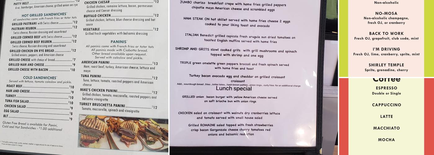 Kitchen 64 Menu