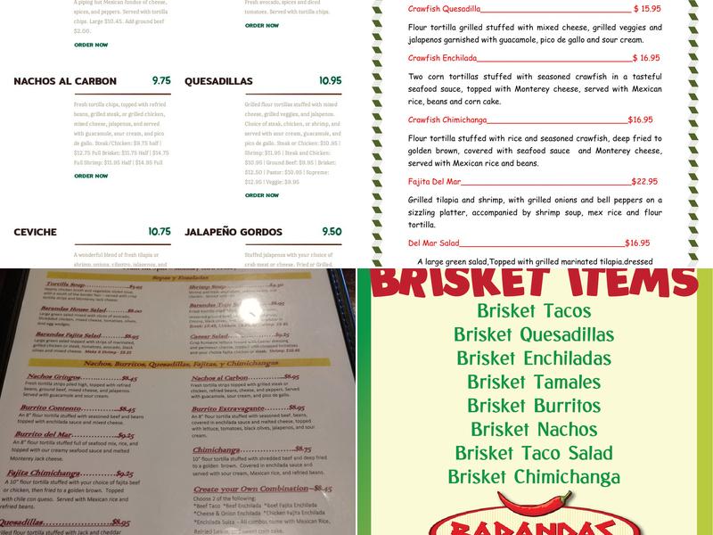 Barandas Fresh Mexican Grill Menu