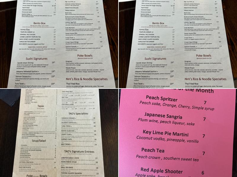 Nhi Taste of Asia Menu